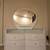 High Gloss White Vanity High quality curved drawer 4 thumbnail