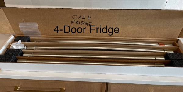 GE Cafe 4-Door Fridge Stainless Appliance Handles only, 1