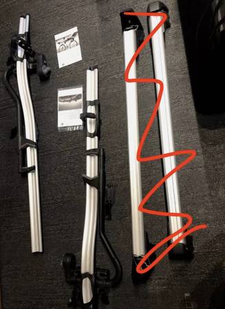 BMW roof rack and bike holders 1