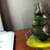 VINTAGE 1950'S CHRISTMAS PUSH-TOY TIN LITHO"MAGIC SPINNING TREE" SANTA 2 thumbnail