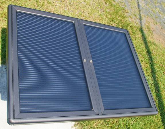 49x36 Metal Glass Front Display Case for School Bulletin Office Church 1