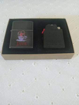 Zippo Lighter Case with Ziplight Insert - Sun Microsystems - Java 1