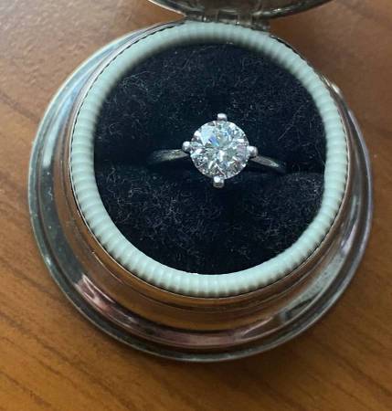 EXQUISITE BIRKS SOLITAIRE PLATINUM ENGAGEMENT RING 1.11 CT SIZE 4.75 1