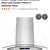 ***Akdy 30” 343 CFM Convertible Island Mount Range Hood / Glass*** 1 thumbnail