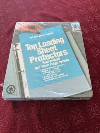 C-Line 100 count top loading sheet protectors NEW in Box 1