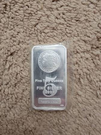 Five Ounce Silver Bars 1