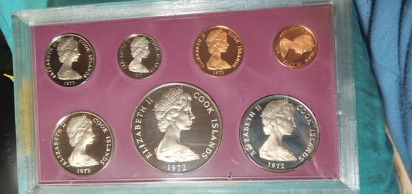 1972 7-Coin Cook Island Proof Set 1