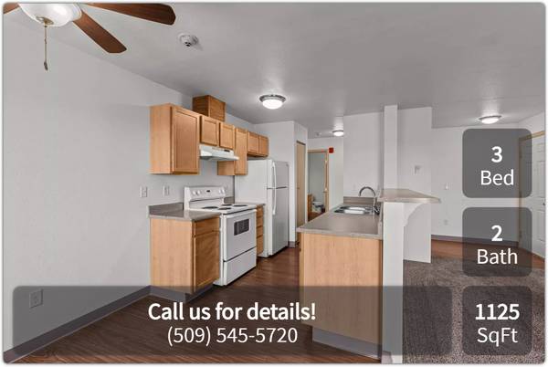 $1,555 / 3br - 1125ft2 - Discover our X bedroom and X bathroom. All the comforts you want (Pasco)63662925976193120