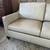 Ethan Allen Modern Cream Leather 8ft 94”L 36”D 35” H Three Seat Sofa 2 thumbnail
