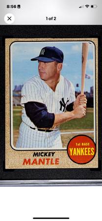 MICKEY Mantle Vintage 1966 to 69 1