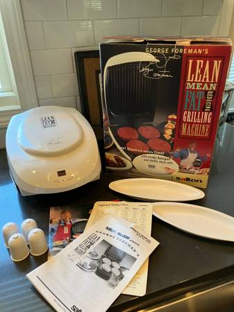 George Foreman Lean Mean Fat Reducing Grilling Machine+ in Box 1