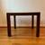 Vintage Lane Mid-Century Modern Parsons style square walnut side table 3 thumbnail
