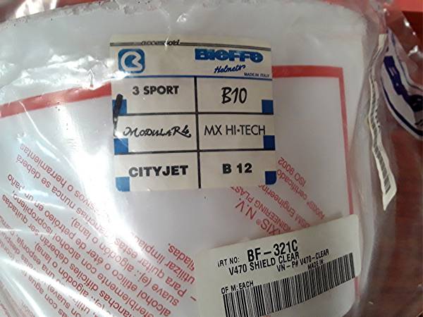 Bieffe BF-321C, RV04700TR V470 Clear Face Shield - (NOS) 1