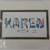 Personal Name Letter Art by Artist Matthew Mok Double Matted Tropical 17 thumbnail