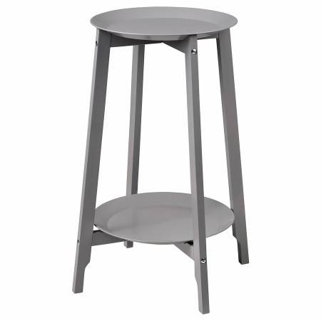 IKEA "ALPVIDE" GRAY 28" HEIGHT PLANT STAND WITH 2 STEEL SHELVES 505.46 1
