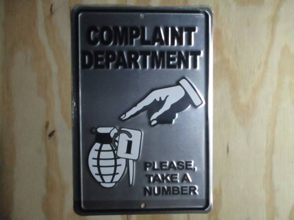 Metal signs  /  8 x12 1