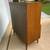 Walnut MCM Brasilia Style High Chest Dresser Vintage 3-Drawer Storage 4 thumbnail