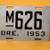 1952 AZ Motorcycle Plate 10 thumbnail