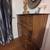 Solid elm original vintage mcm mid century tallboy dresser drawers sideboard 4 thumbnail