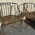 Pair Of Vintage Mid Century Modern Chippendale Gilt Metal Bamboo Armchairs 1 thumbnail