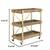 Wooden and Gold Bar Cart - Like New! 8 thumbnail