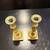Vintage Pair of Petite 7 ¾” Brass Candlesticks 4 thumbnail