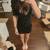 Like New Black 3/4 Sleeve Lace Dress Purchased from LF Boutique Size S 15 thumbnail