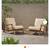 Paloma Teak Brown Solid Wood Outdoor Patio Lounge Chairs (Set Of 2) 3 thumbnail