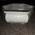 WHITE GLASS 6 SIDED BOWL BY HAGGER USA 7 thumbnail