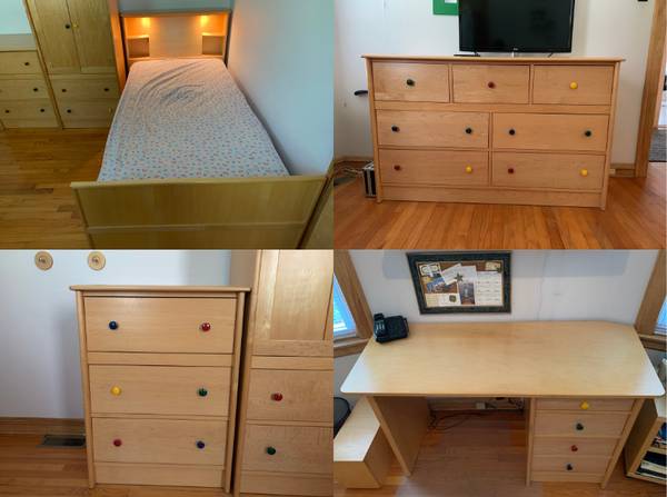 Solid Wood Bedroom Set 1