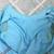 Vintage 1970's "Miss Rubette" Blue Polyester and Chiffon Evening Gown 10 thumbnail