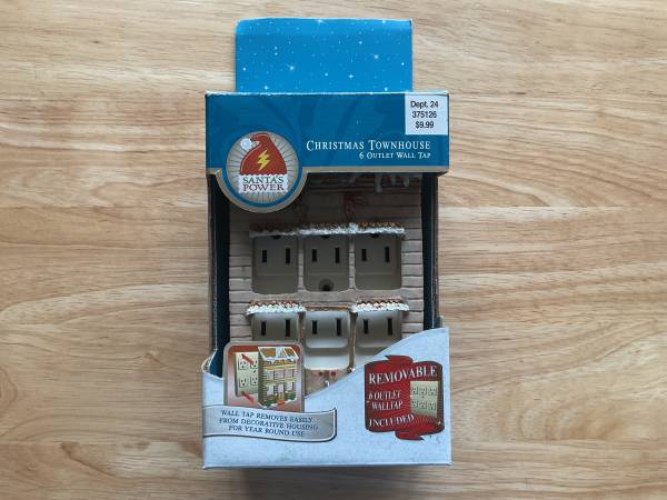 CHRISTMAS TOWNHOUSE 6 OUTLET WALL TAP 1