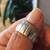 Wide and Solid white Gold Band with shining Design (Size 4-5) 8 thumbnail