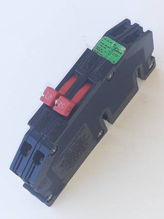 Zinsco Sylvania GTE 20A 2Pole 240V Tandem Type Magnetrip RC-38 Breaker 1