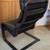 Poang Leather Chair Black Ikea Clean 3 thumbnail