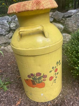 Antique SteelMilk Can 1