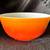 Vintage PYREX Flameglo 2-1/2 Quart Mixing Bowl 403 -USED 2 thumbnail
