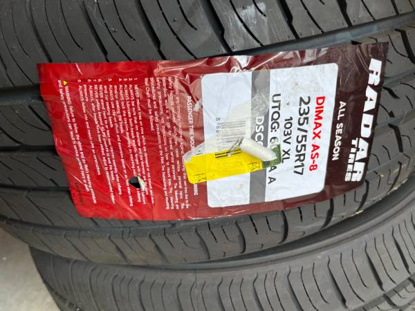 New Dimax AS-8 235x55 R17 Tires 1