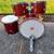 4 Pc Vintage 60s Red Sparkle Japan Drum Set w/Pearl Base Pedal 1 thumbnail