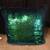 MAGIC SEQUIN THROW DECORATIVE PILLOW GREEN & BLACK 15" X 15" 2 thumbnail