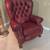 Oversized Tuffed Bugundy Leather Recliner By Lazy Boy For Sale 1 thumbnail