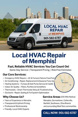 Local HVAC Service of Memphis - 24/7 Service 1