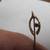 Antique 10K Gold Stick Pin w/ Blue Sapphire, .8 grams 4 thumbnail