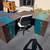 L-Shaped office desk office table with chair 2 thumbnail