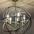 Metal Globe / Orb 5 Light Chandelier Ceiling Fixture 1 thumbnail