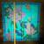 NEW Thai Turquoise Silk Scarf - Floral.  33" x 34.5" 6 thumbnail