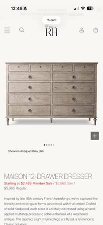RH Maison 12 Drawer Dresser 1