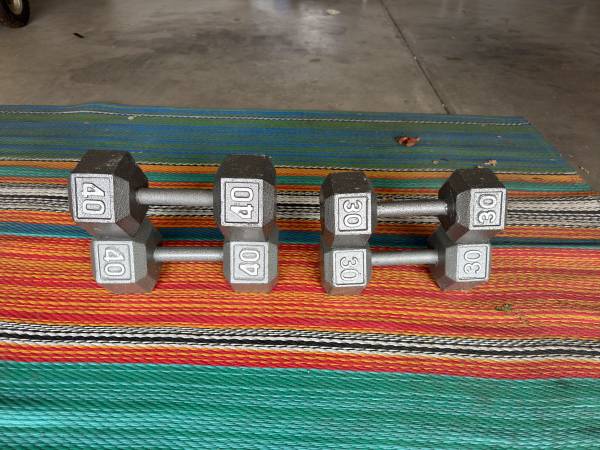 40 lb & 30 lb Dumbells 1