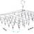 Rosefray Drying Rack with 52 Clips - Folding Stainless Steel BRAND NEW 6 thumbnail