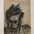 Malcolm McClain Expressionist Male Portrait in Charcoal, Mid 20th Cent 2 thumbnail
